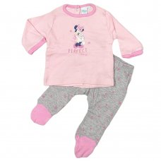 FFX85: Baby Mickey/Minnie Footed Pyjamas (0-3 months)